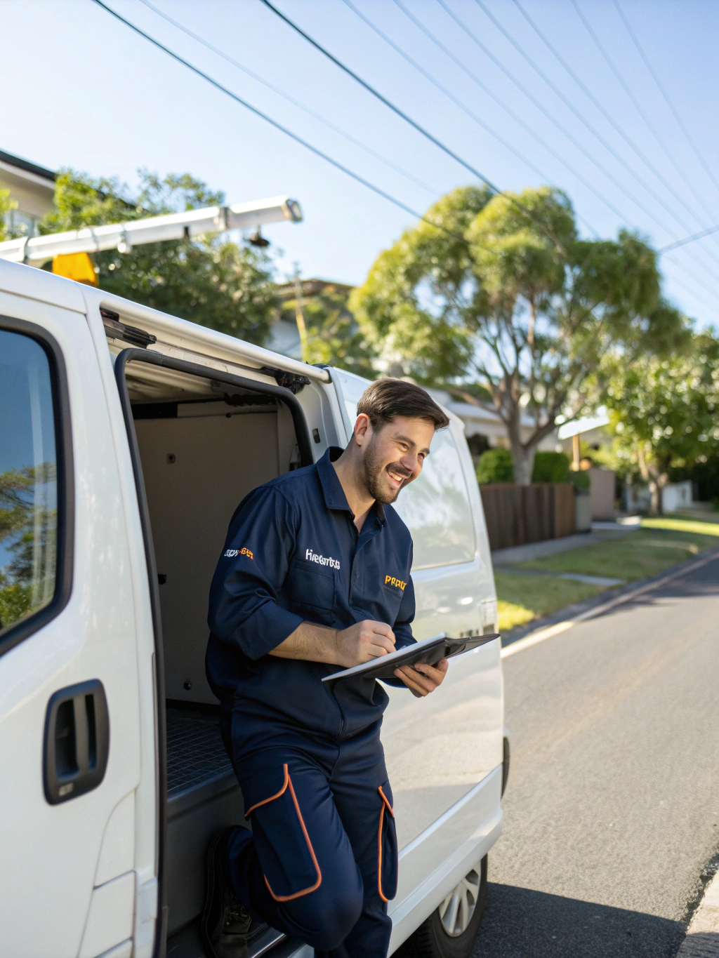 Brisbane Mobile Auto Electrics lead technician with fully equipped mobile service van